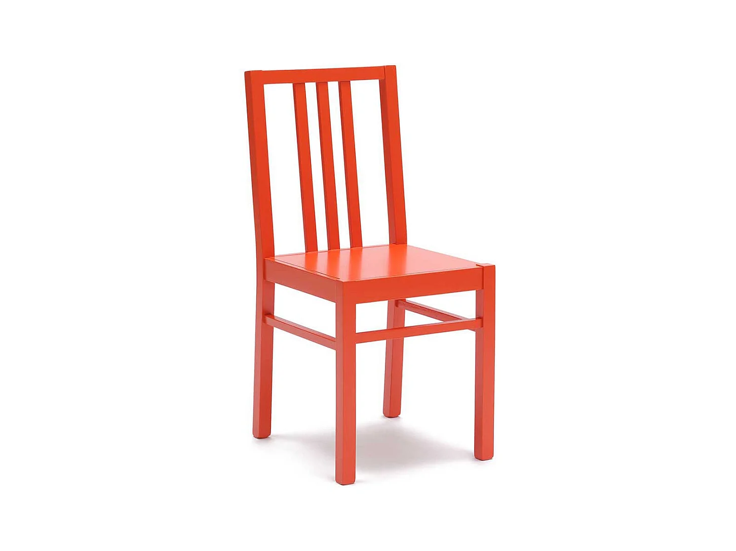 Esszimmerstuhl in Orange Buche Massivholz (2er Set)