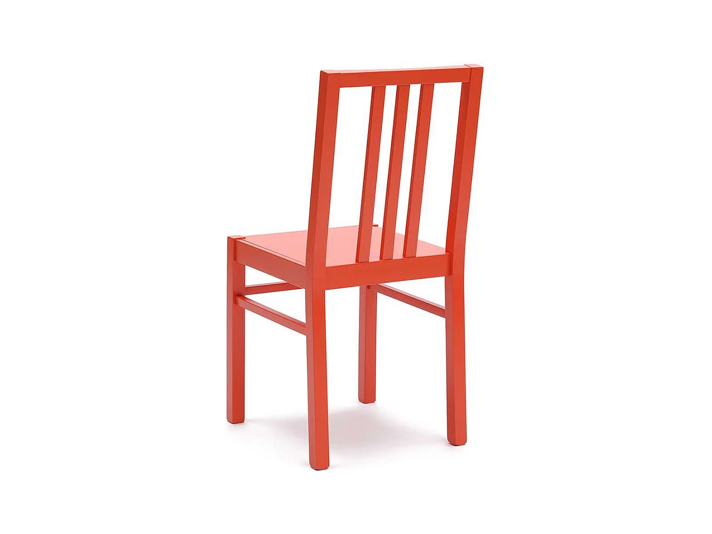 Esszimmerstuhl in Orange Buche Massivholz (2er Set)