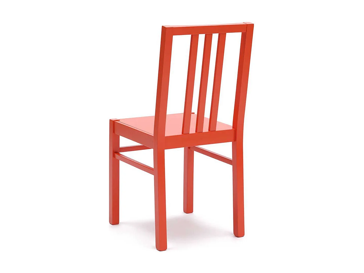 Esszimmerstuhl in Orange Buche Massivholz (2er Set)