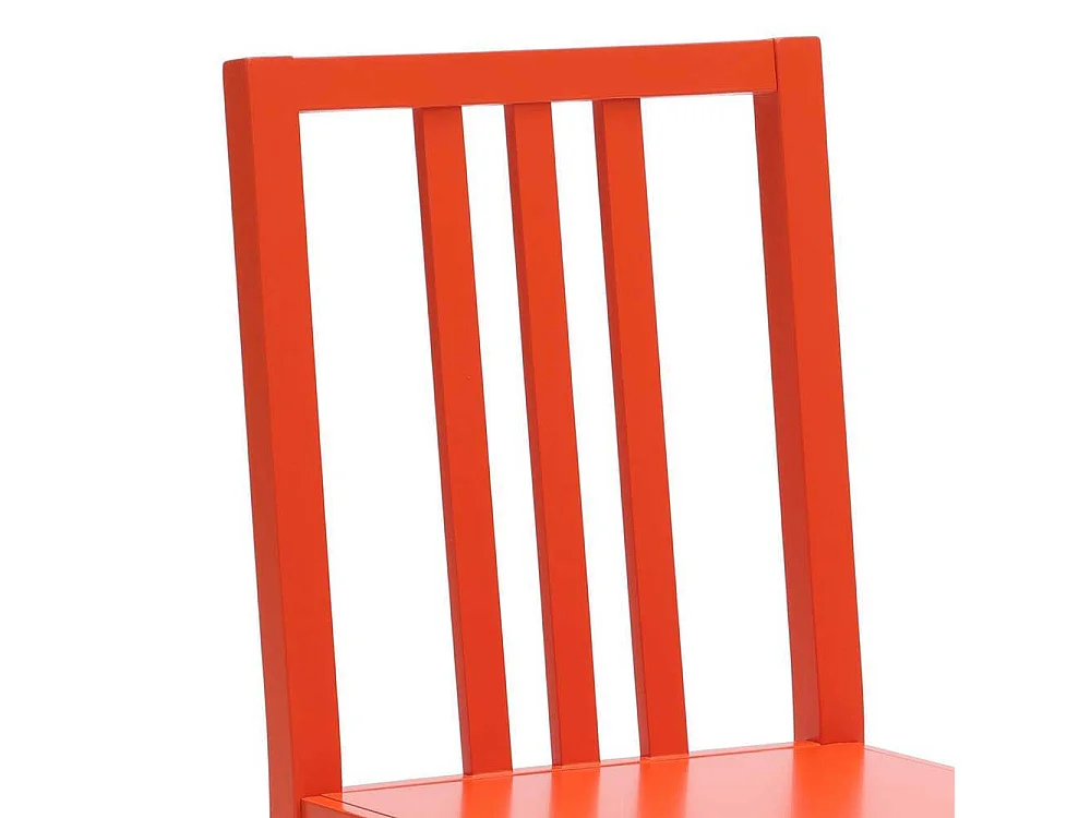 Esszimmerstuhl in Orange Buche Massivholz (2er Set)