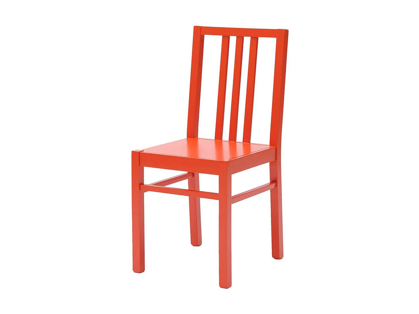 Esszimmerstuhl in Orange Buche Massivholz (2er Set)