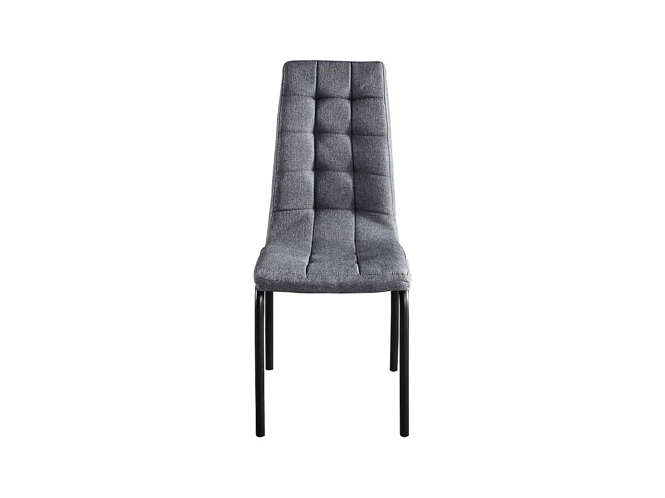 Stühle in Hellgrau Webstoff hoher Lehne (2er Set)