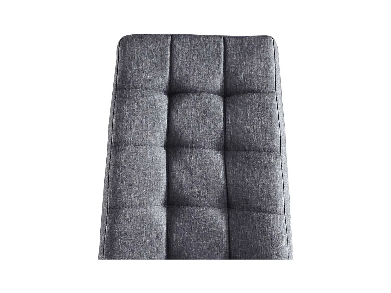 Stühle in Hellgrau Webstoff hoher Lehne (2er Set)