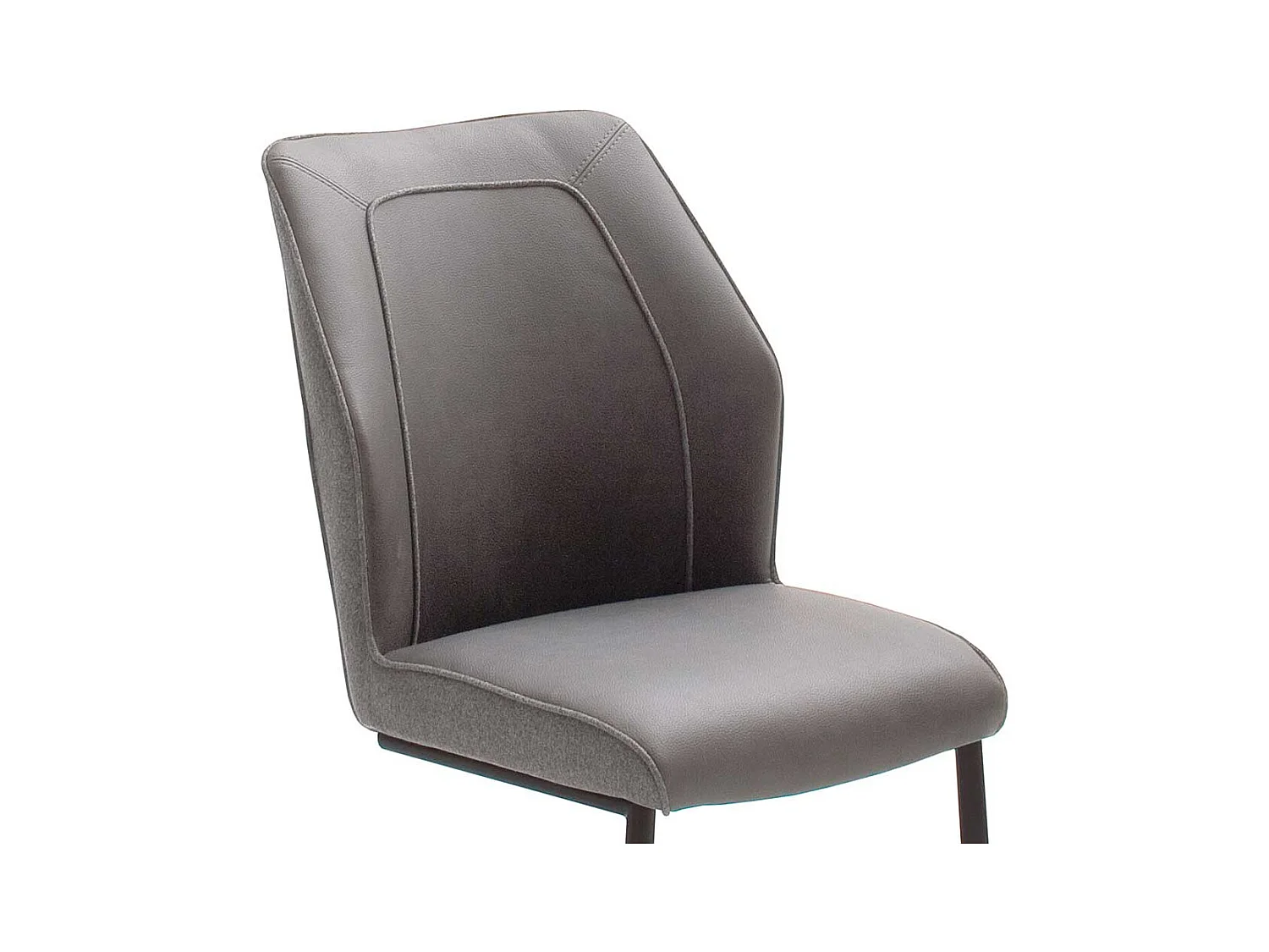 Freischwinger in Grau Webstoff Retro Look (2er Set)