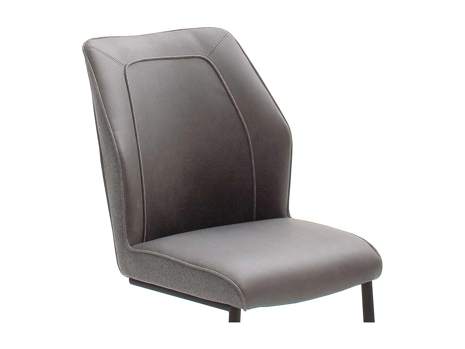 Freischwinger in Grau Webstoff Retro Look (2er Set)