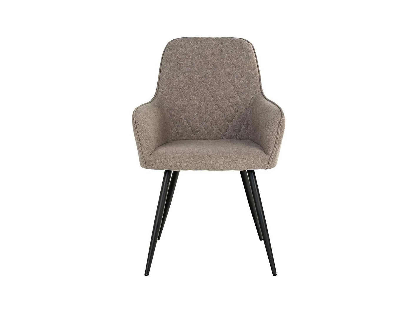 Polsterstuhl Esszimmer Stühle in Graubraun und Schwarz (2er Set)