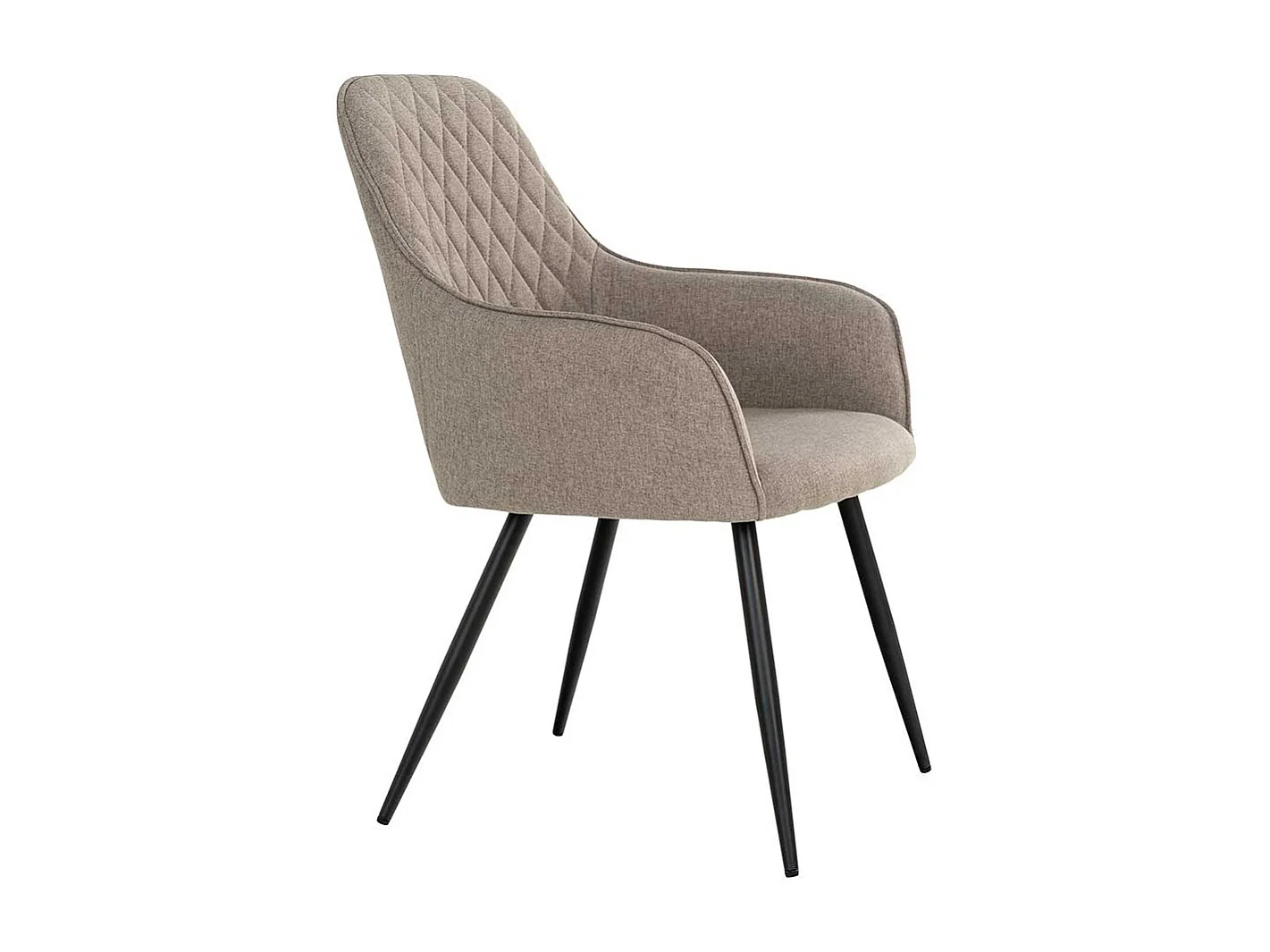 Polsterstuhl Esszimmer Stühle in Graubraun und Schwarz (2er Set)