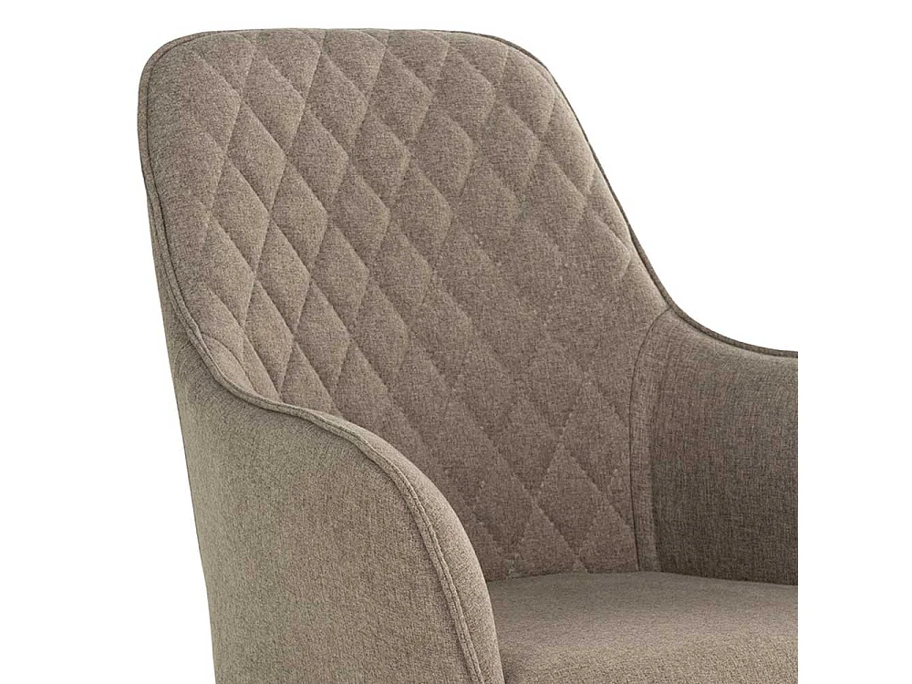 Polsterstuhl Esszimmer Stühle in Graubraun und Schwarz (2er Set)