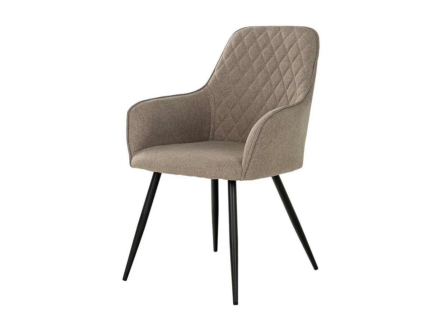 Polsterstuhl Esszimmer Stühle in Graubraun und Schwarz (2er Set)