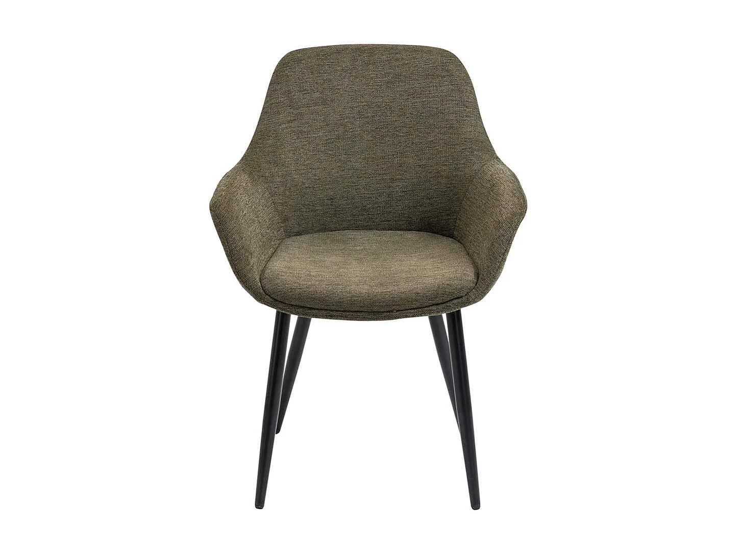 Esstisch Stühle in Graugrün und Schwarz Stoffbezug (2er Set)