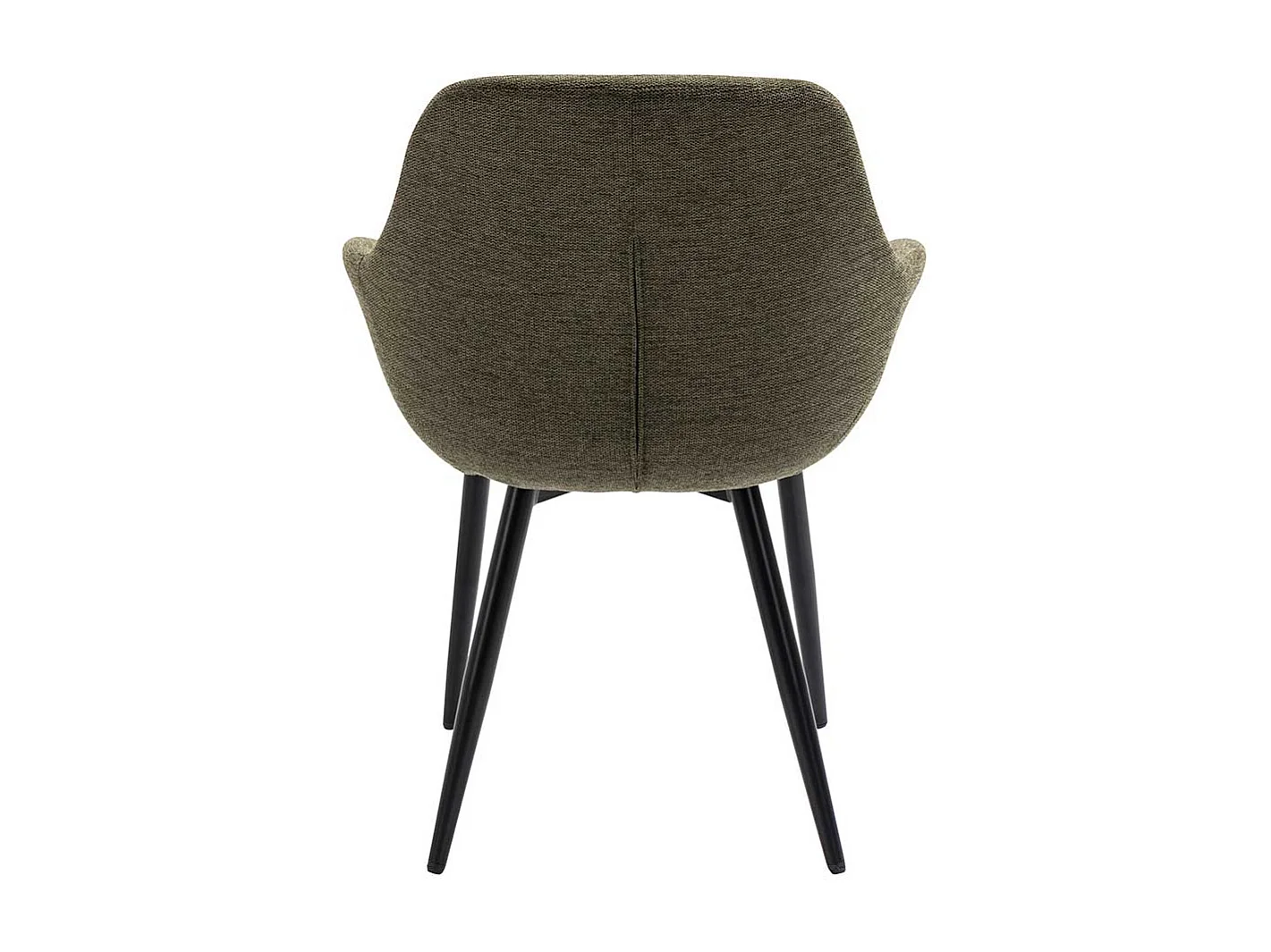 Esstisch Stühle in Graugrün und Schwarz Stoffbezug (2er Set)