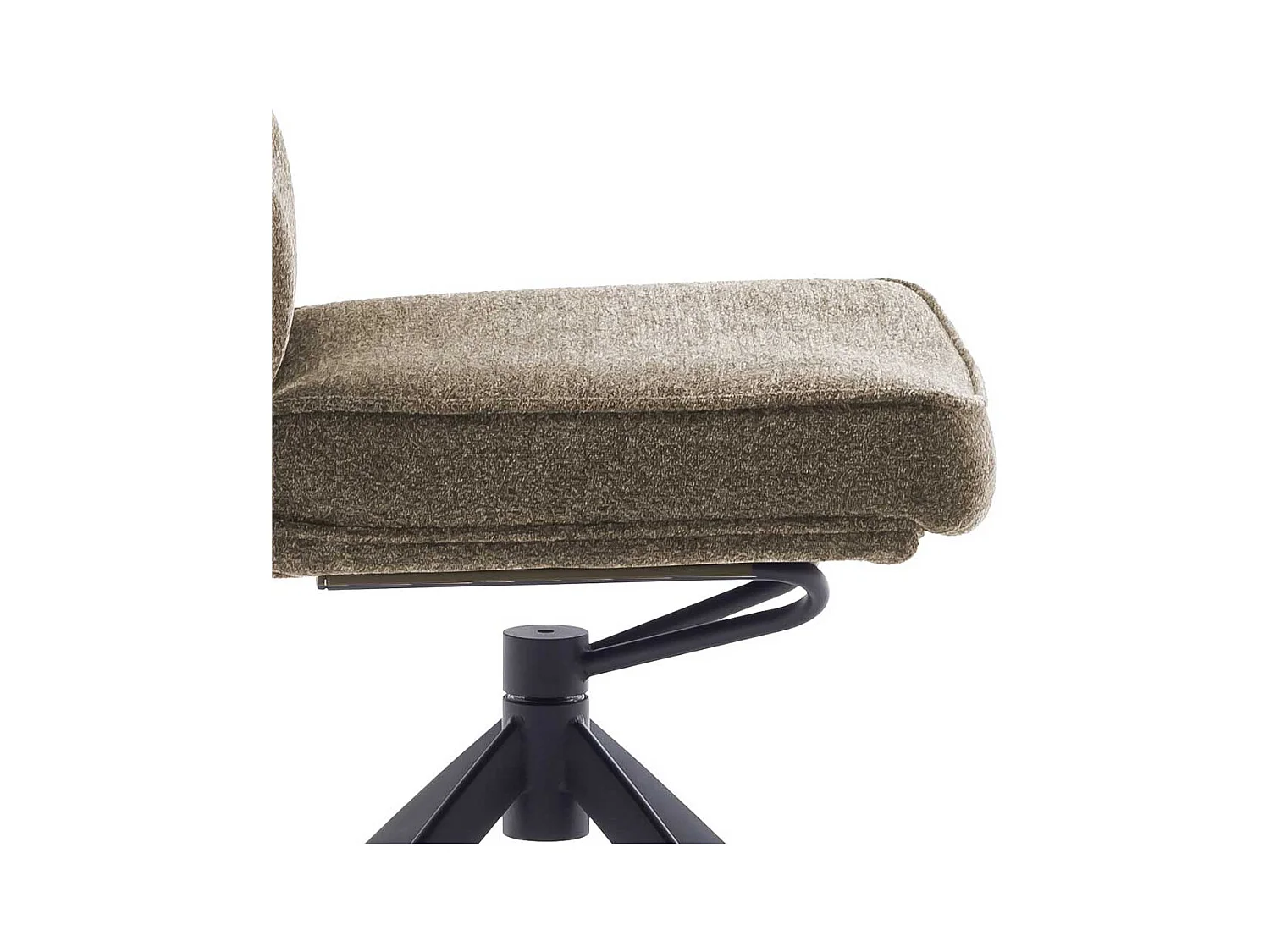 Stuhl Esszimmer Esszimmerstuhl aus Metall und Chenillegewebe (2er Set)