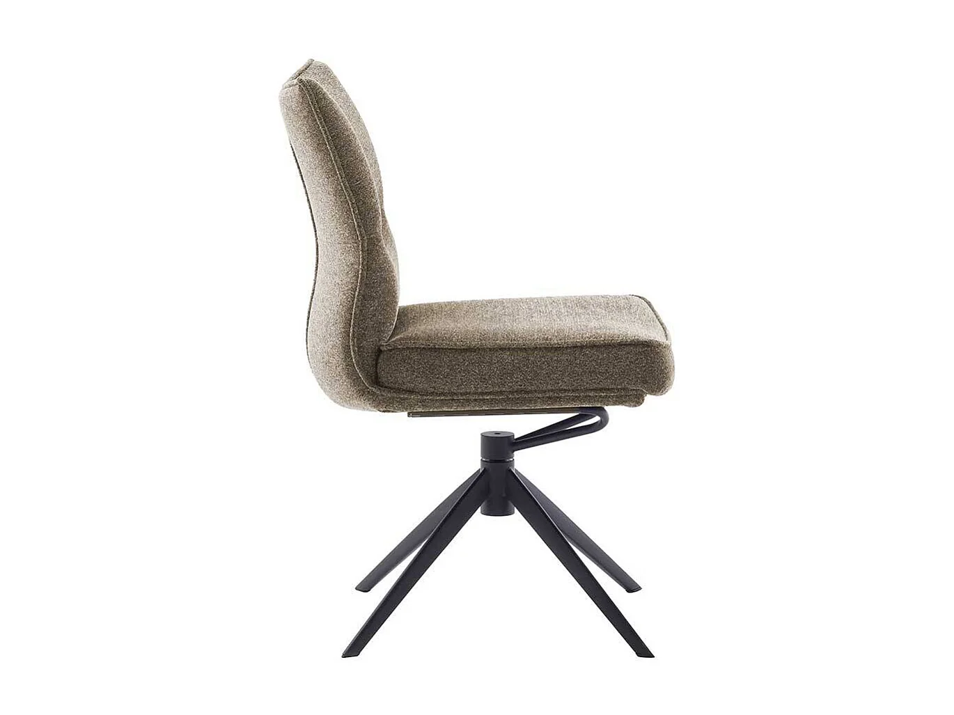 Stuhl Esszimmer Esszimmerstuhl aus Metall und Chenillegewebe (2er Set)