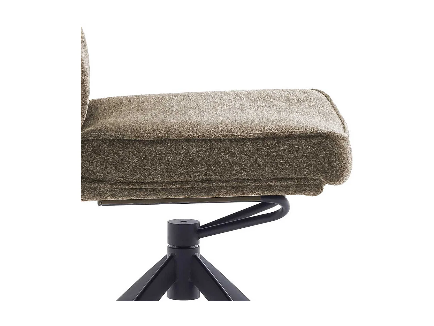 Stuhl Esszimmer Esszimmerstuhl aus Metall und Chenillegewebe (2er Set)