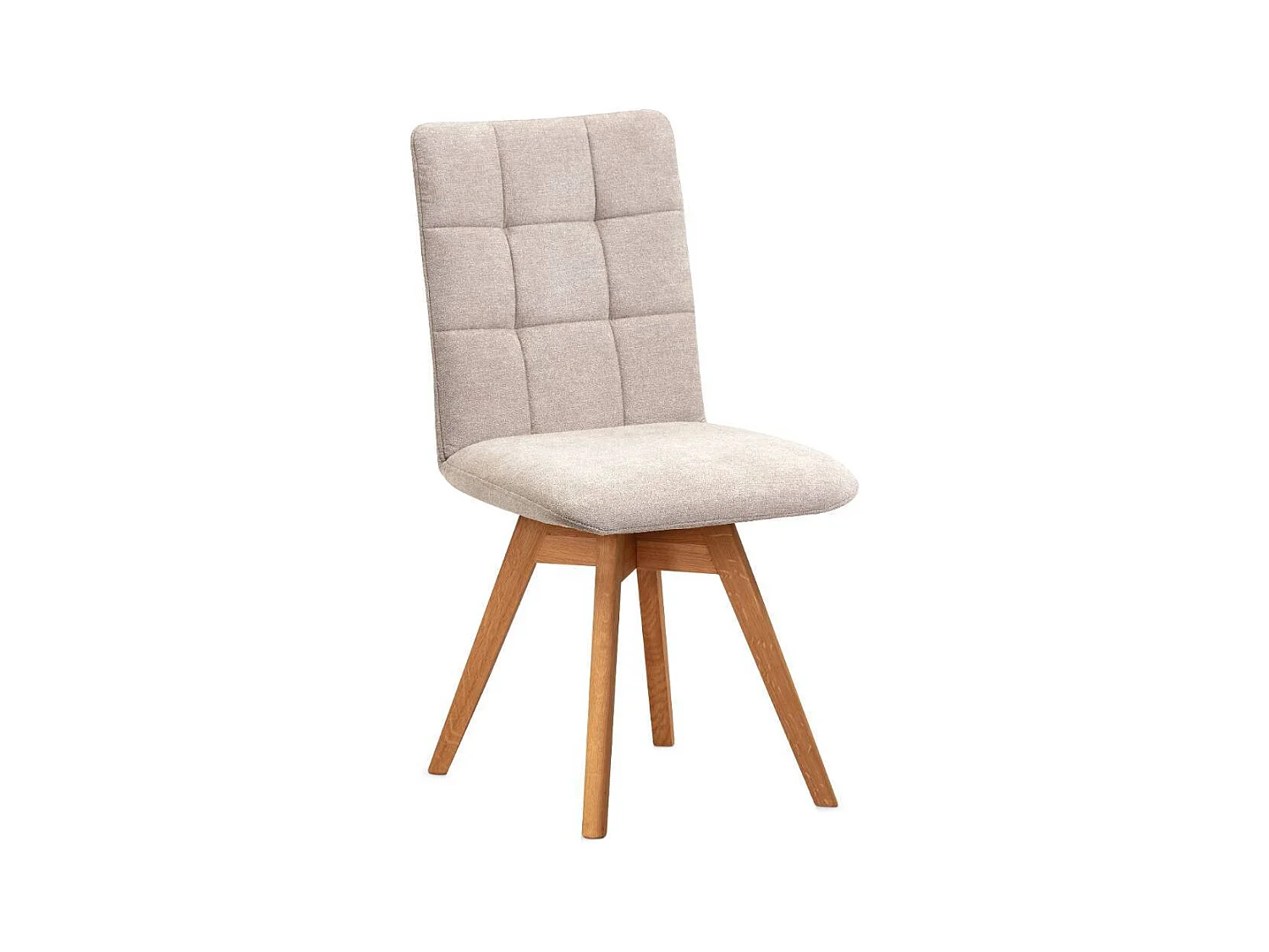 Esszimmerstuhl Polsterstuhl Esszimmer in Beige aus Flockstoff (2er Set)