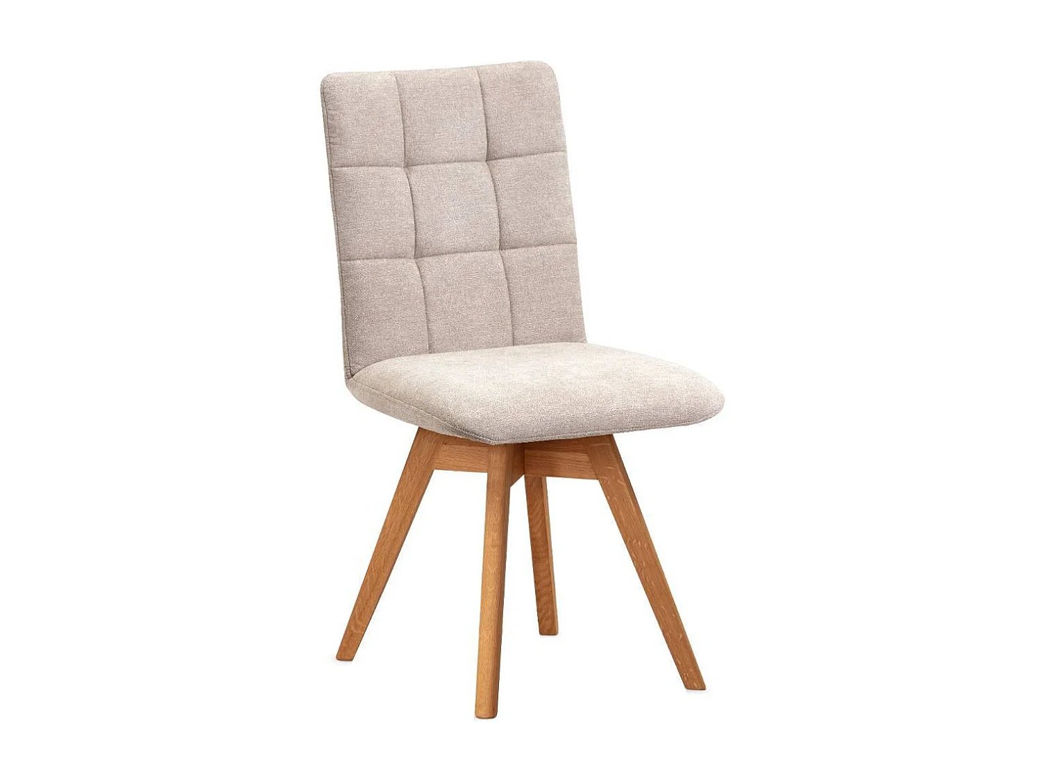 Esszimmerstuhl Polsterstuhl Esszimmer in Beige aus Flockstoff (2er Set)