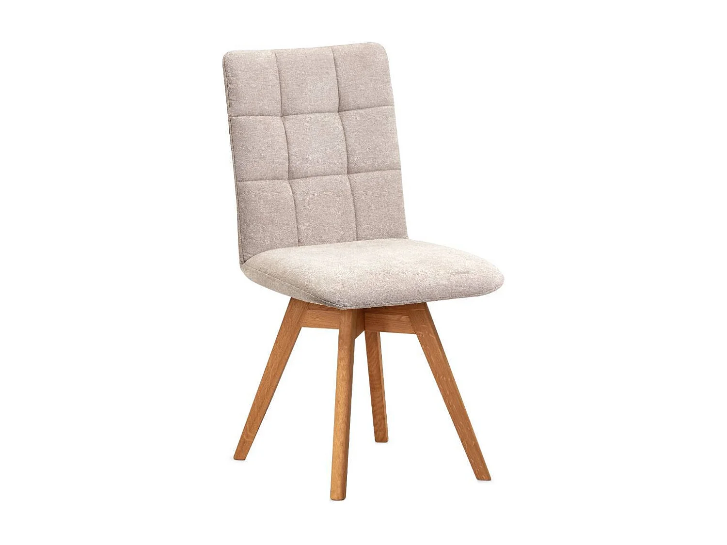 Esszimmerstuhl Polsterstuhl Esszimmer in Beige aus Flockstoff (2er Set)