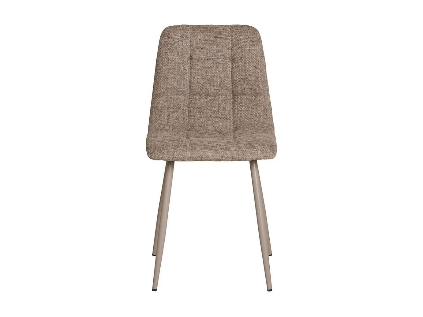 Polsterstuhl Küchenstuhl aus Strukturstoff mit Gestell aus Metall (2er Set)