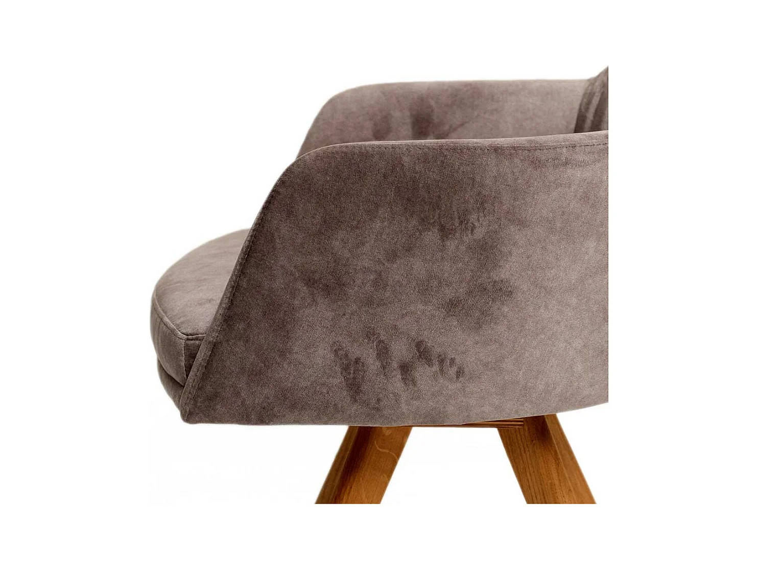 Polsterstuhl Esszimmer mit Armlehnen Gestell aus Massivholz