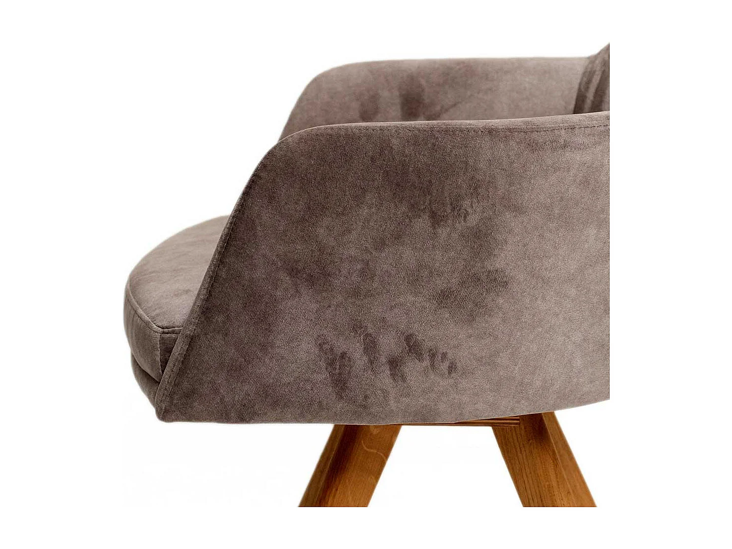 Polsterstuhl Esszimmer mit Armlehnen Gestell aus Massivholz