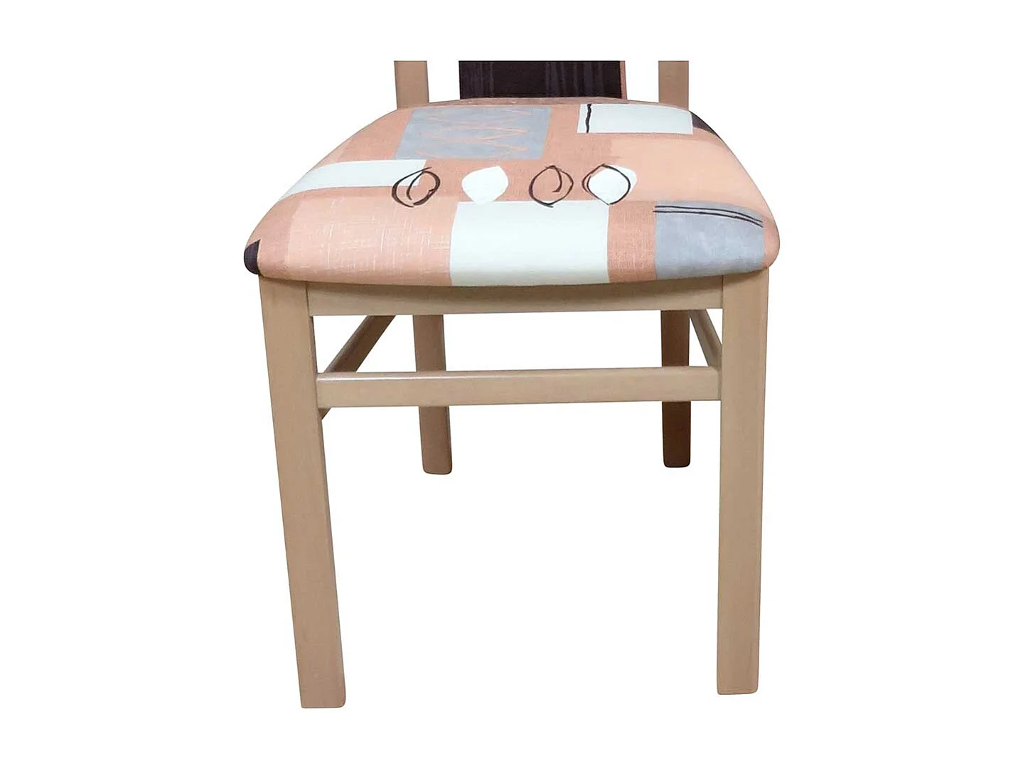 Esstischstuhl Set in Braun Bunt gemustert Buche Massivholz (2er Set)