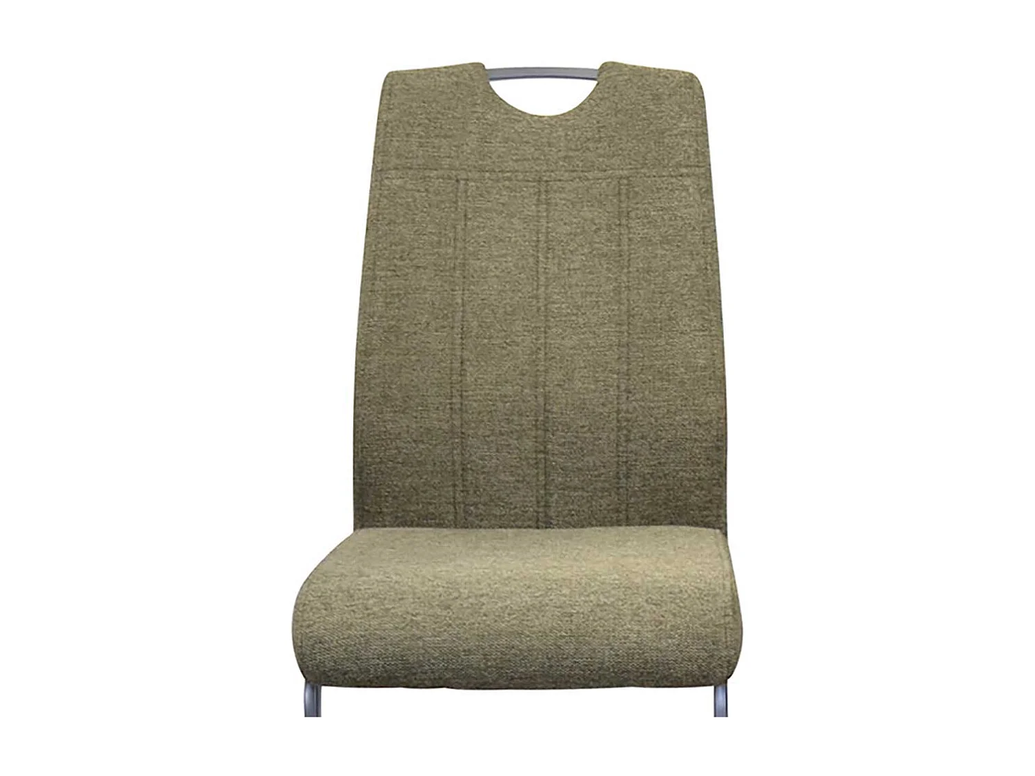 Freischwingerstuhl in Oliv Grün und Schwarz 99 cm hoch (4er Set)