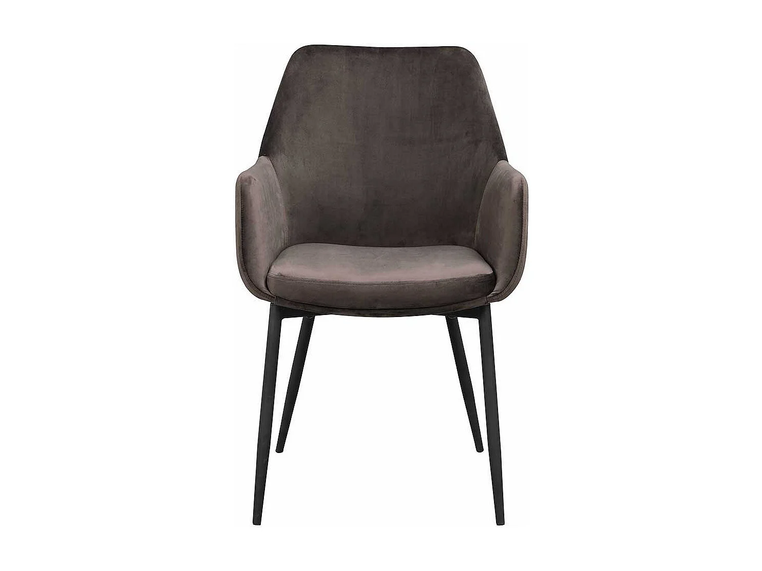 Armstühle in Dunkelgrau Microfaser Skandi Design (2er Set)