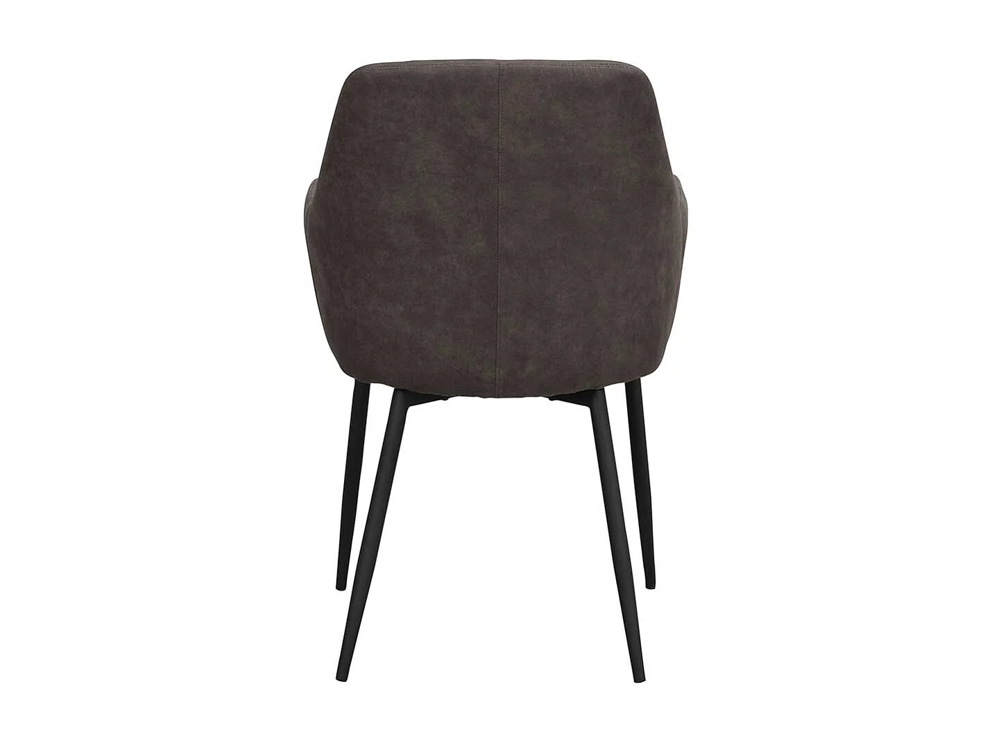 Armstühle in Dunkelgrau Microfaser Skandi Design (2er Set)