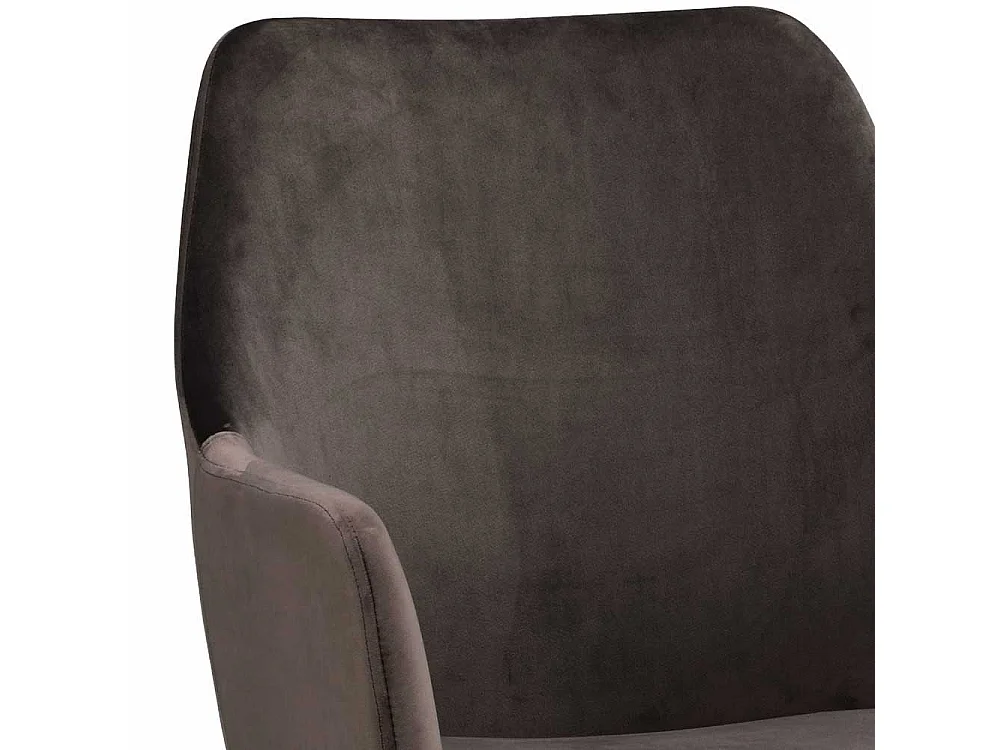 Armstühle in Dunkelgrau Microfaser Skandi Design (2er Set)