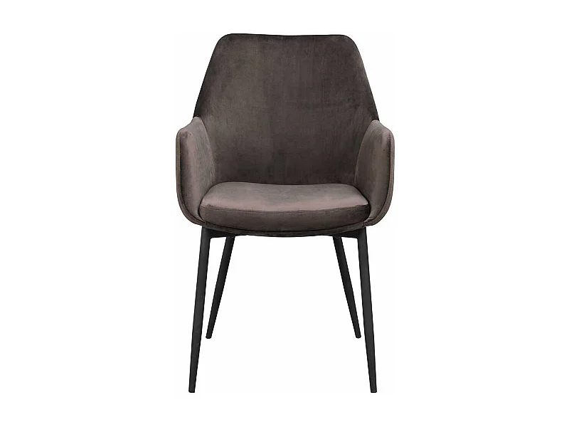 Armstühle in Dunkelgrau Microfaser Skandi Design (2er Set)