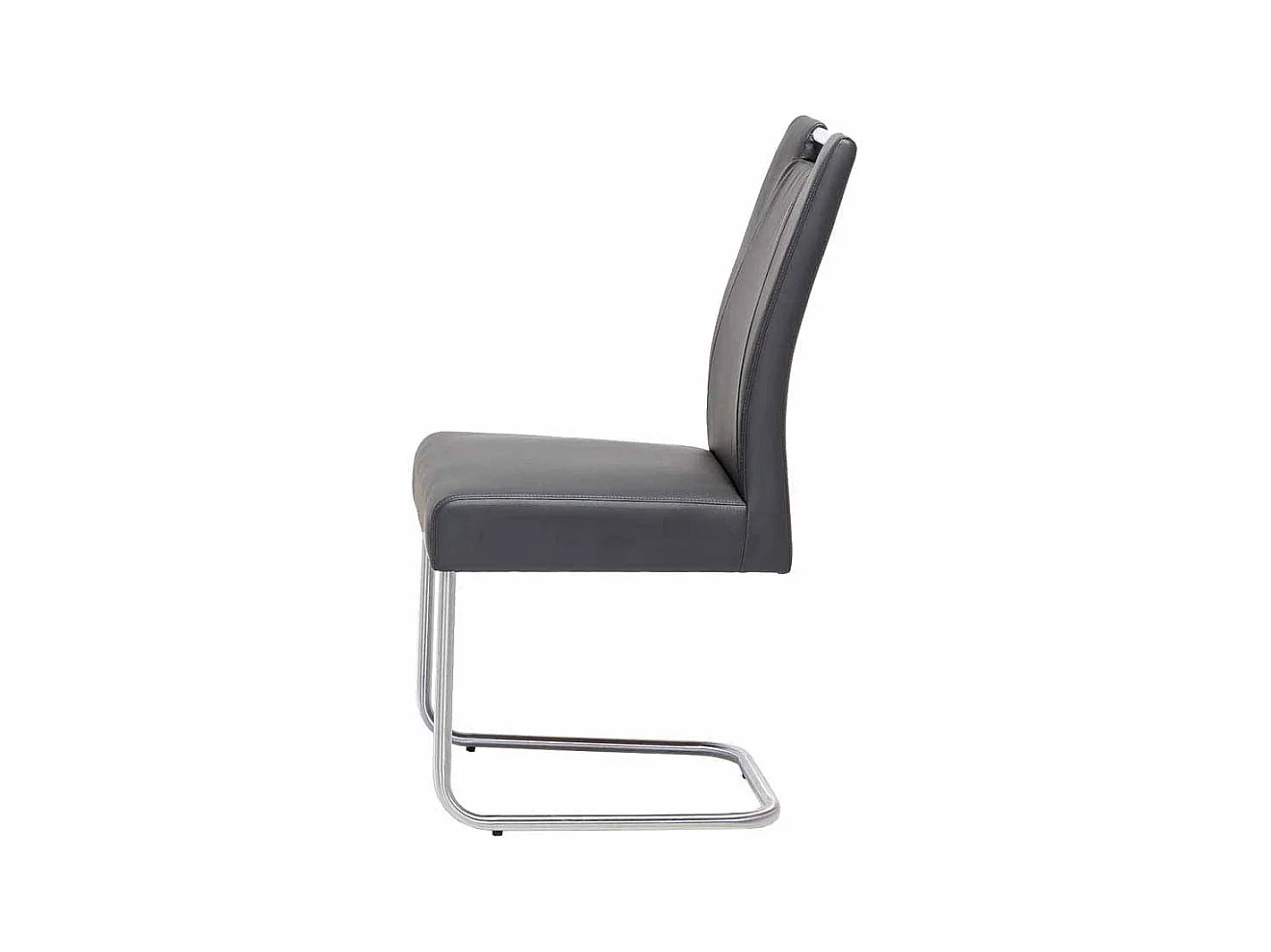 Küchenstuhl in Schlamm Kunstleder mit Griff