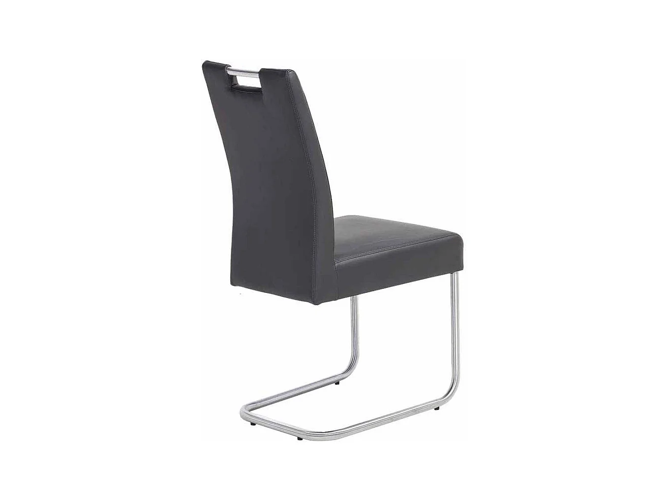 Küchenstuhl in Schlamm Kunstleder mit Griff