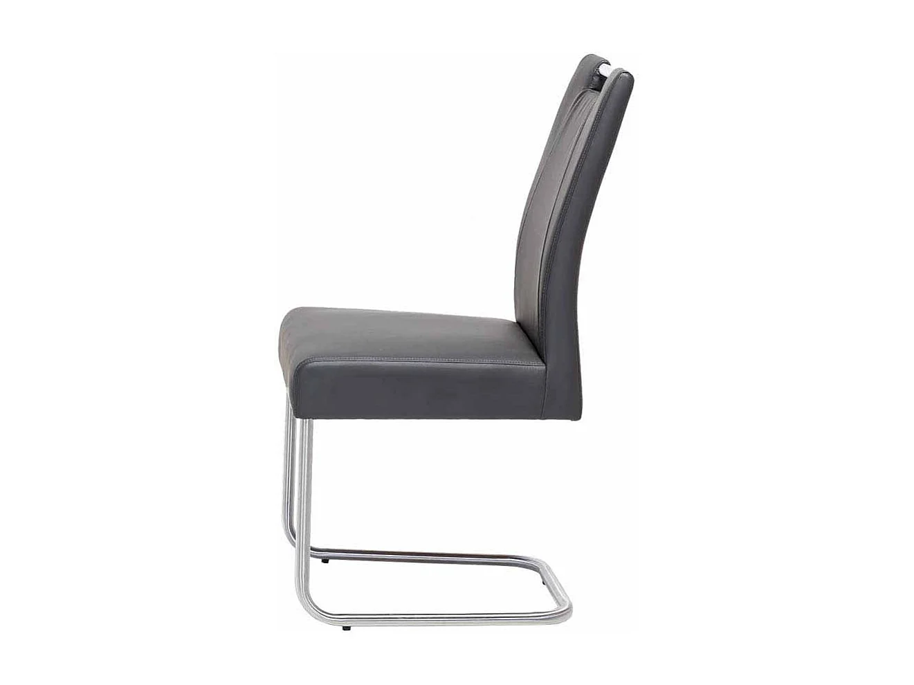 Küchenstuhl in Schlamm Kunstleder mit Griff (2er Set)