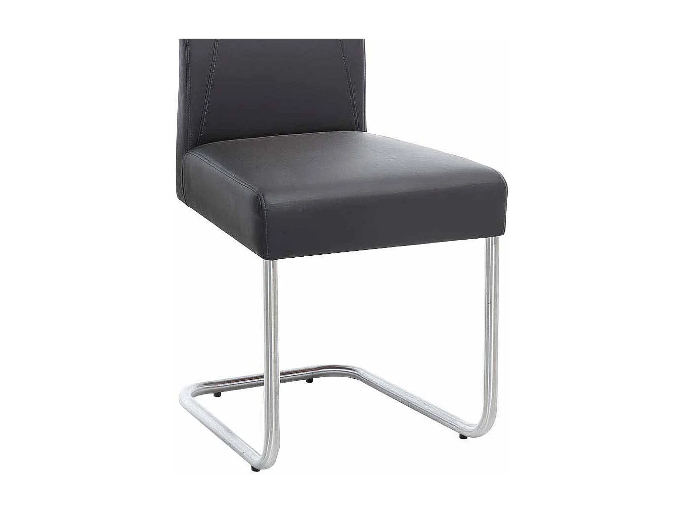 Küchenstuhl in Schlamm Kunstleder mit Griff (2er Set)