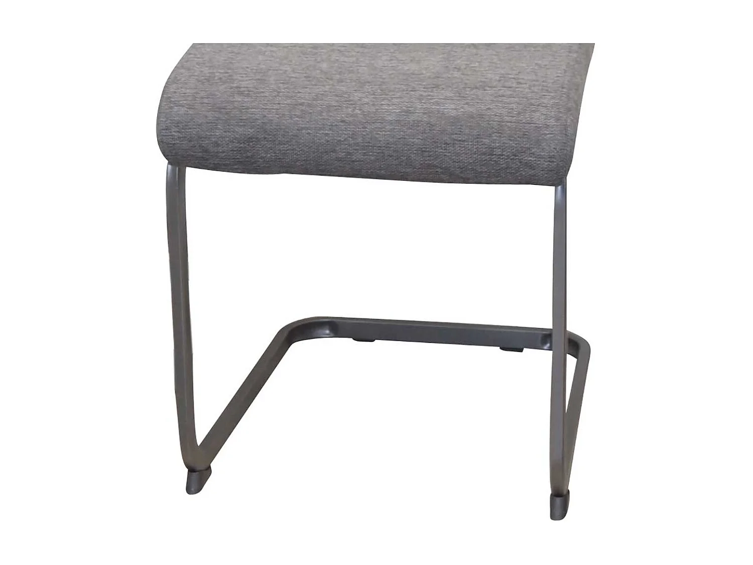 Schwingstuhl in Anthrazit und Schwarz hoher Lehne (4er Set)