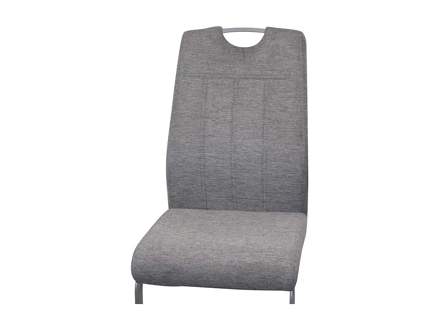 Schwingstuhl in Anthrazit und Schwarz hoher Lehne (4er Set)