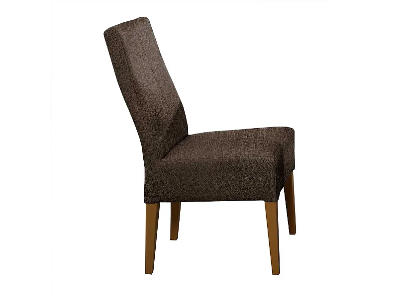 Esszimmer Polsterstühle in Grau Stoff Massivholzgestell aus Buche (2er Set)