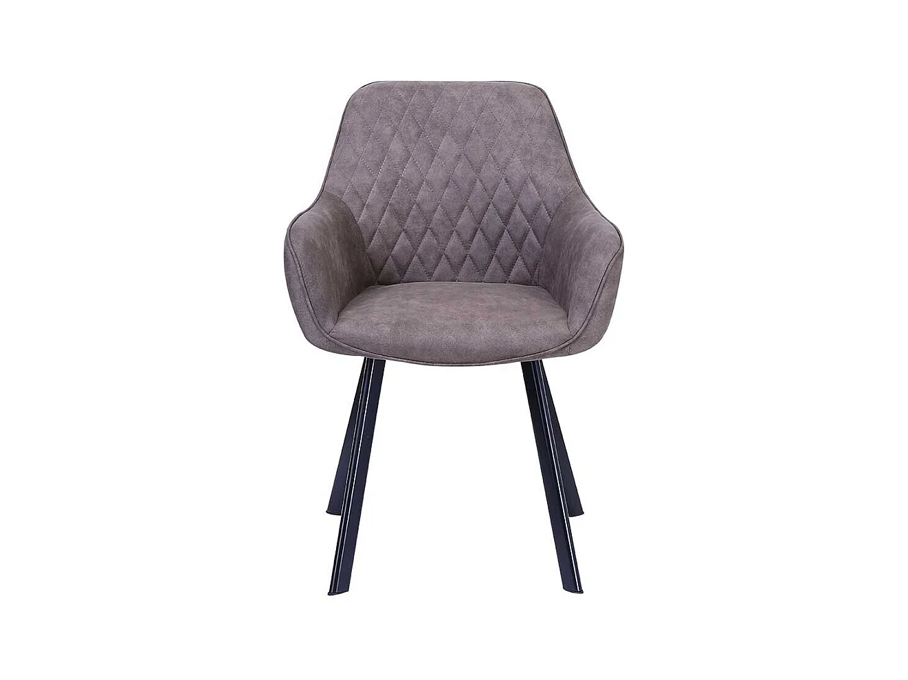 Armlehner in Taupe Microfaser Fußgestell aus Edelstahl (2er Set)