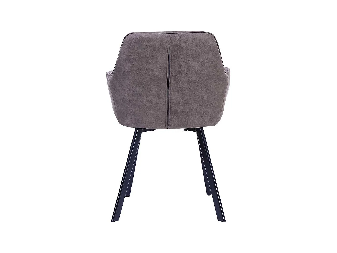 Armlehner in Taupe Microfaser Fußgestell aus Edelstahl (2er Set)