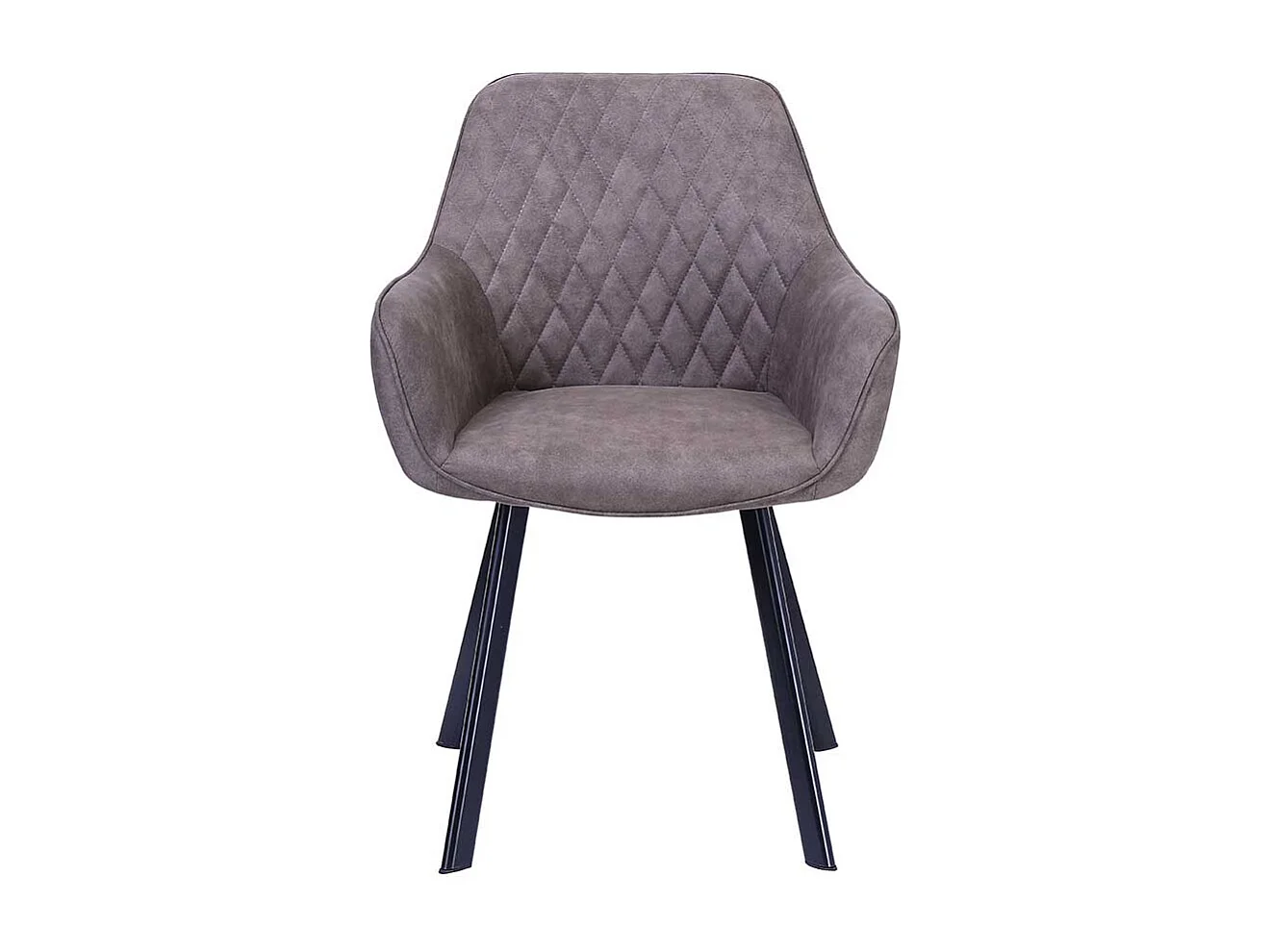 Armlehner in Taupe Microfaser Fußgestell aus Edelstahl (2er Set)