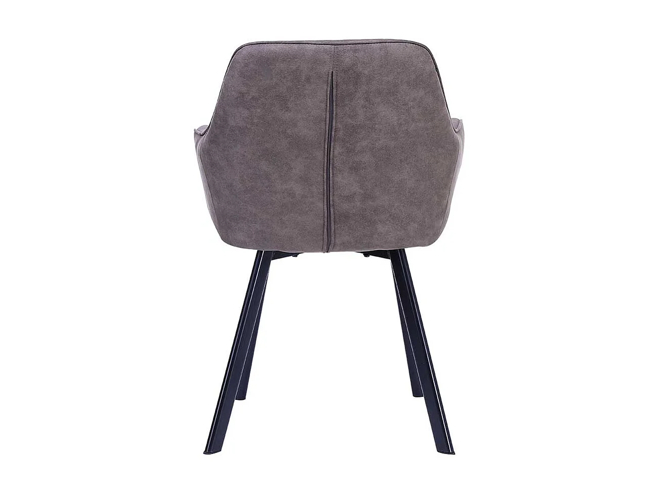 Armlehner in Taupe Microfaser Fußgestell aus Edelstahl (2er Set)