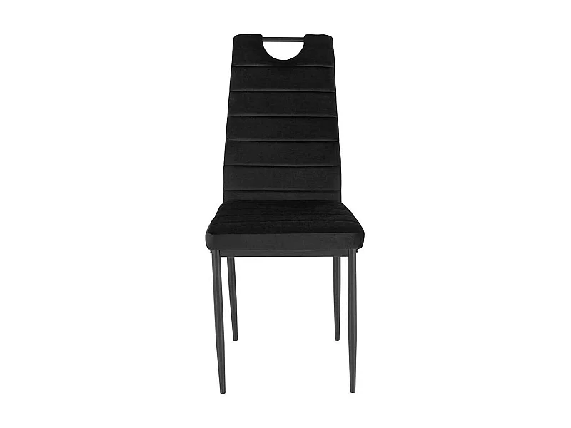 Hochlehner Stuhl Set in Schwarz Gestell aus Metall (Set)