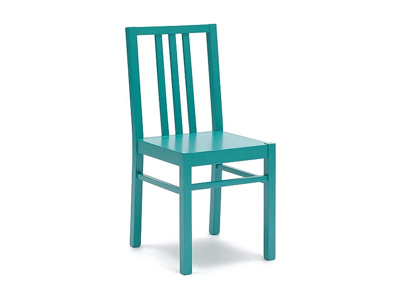 Esszimmerstuhl in Türkis Buche Massivholz (2er Set)