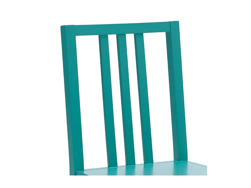 Esszimmerstuhl in Türkis Buche Massivholz (2er Set)