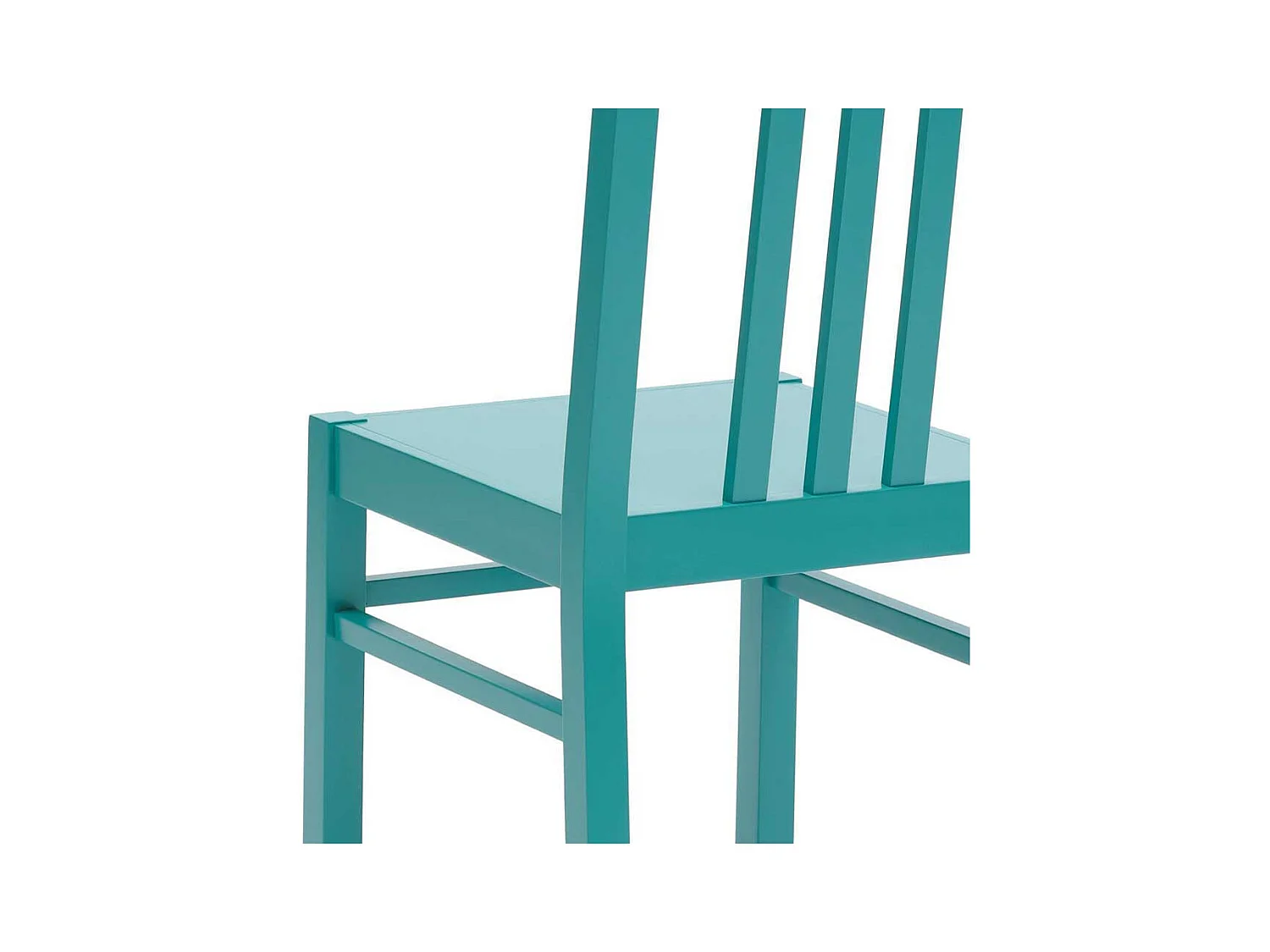 Esszimmerstuhl in Türkis Buche Massivholz (2er Set)