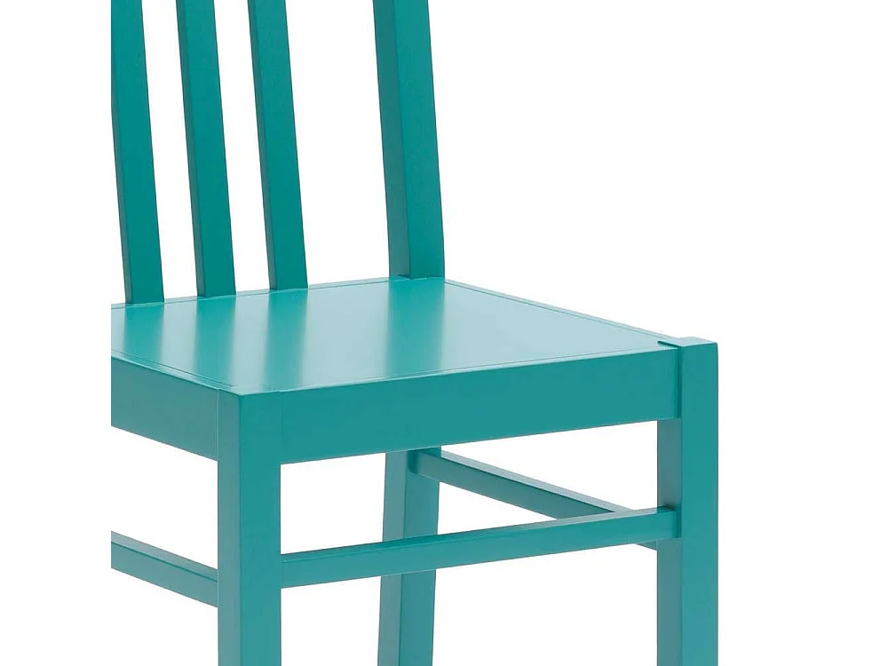 Esszimmerstuhl in Türkis Buche Massivholz (2er Set)