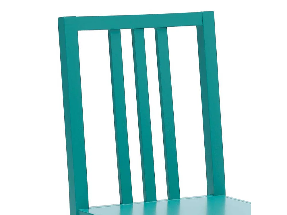 Esszimmerstuhl in Türkis Buche Massivholz (2er Set)