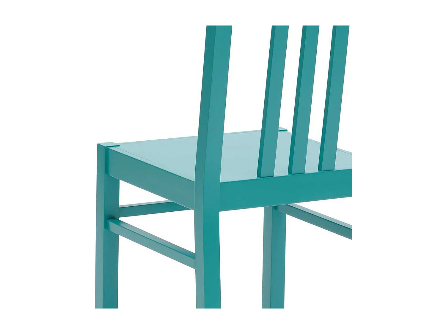 Esszimmerstuhl in Türkis Buche Massivholz (2er Set)