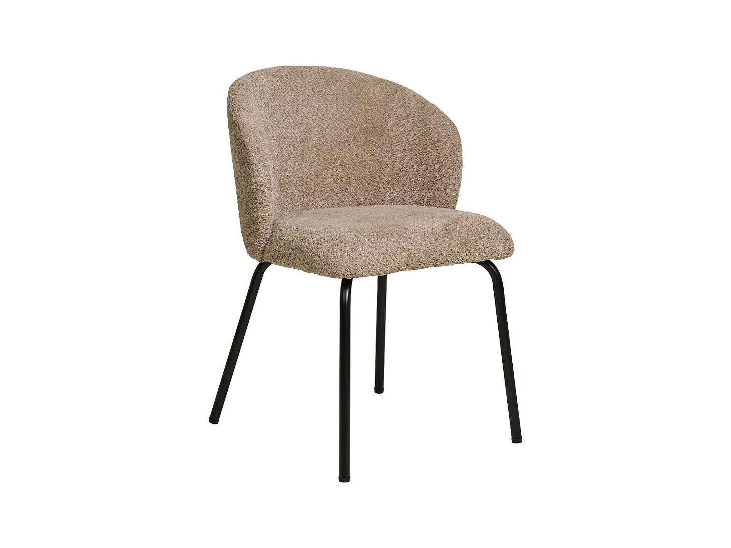 Esszimmerstuhl Esstischstuhl in Beige mit gepolsterter Rückenlehne (2er Set)