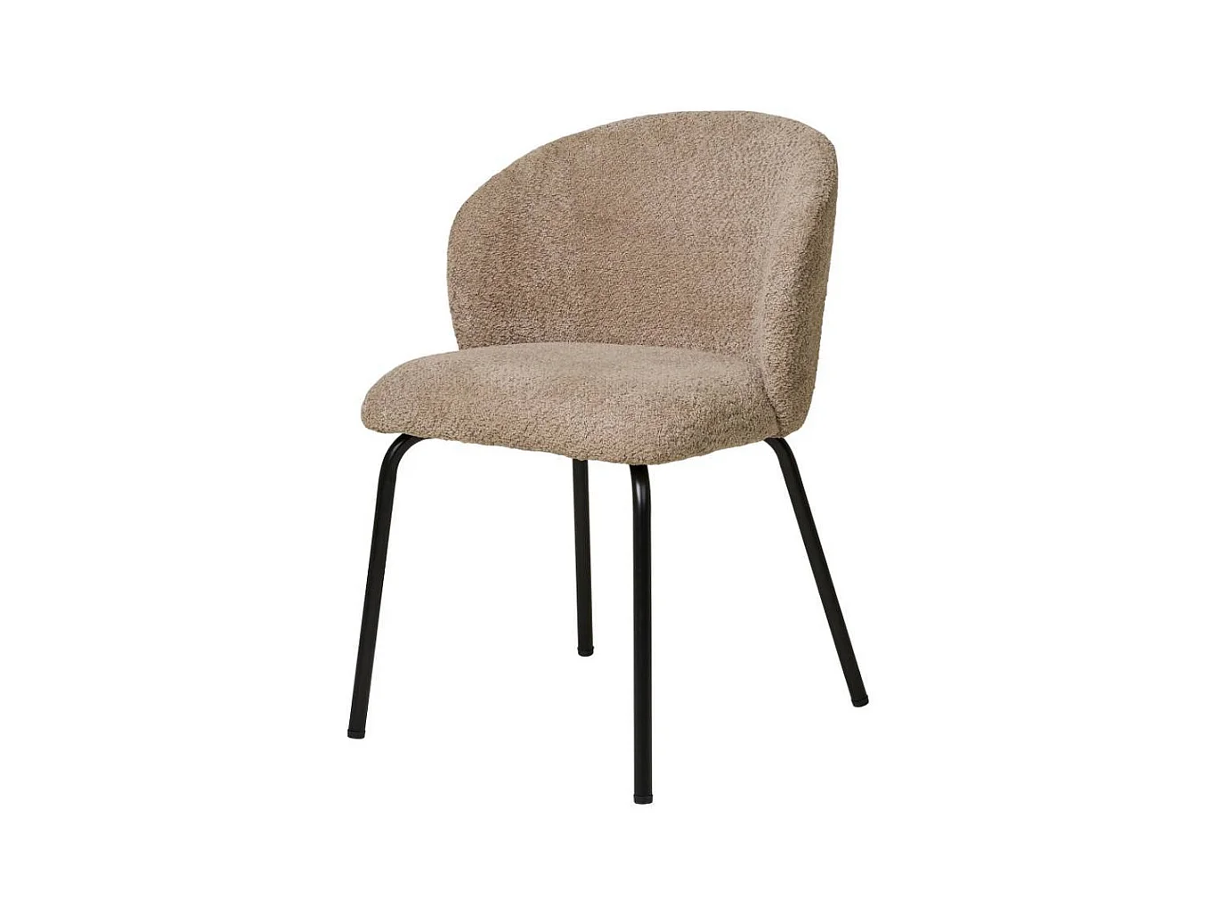 Esszimmerstuhl Esstischstuhl in Beige mit gepolsterter Rückenlehne (2er Set)